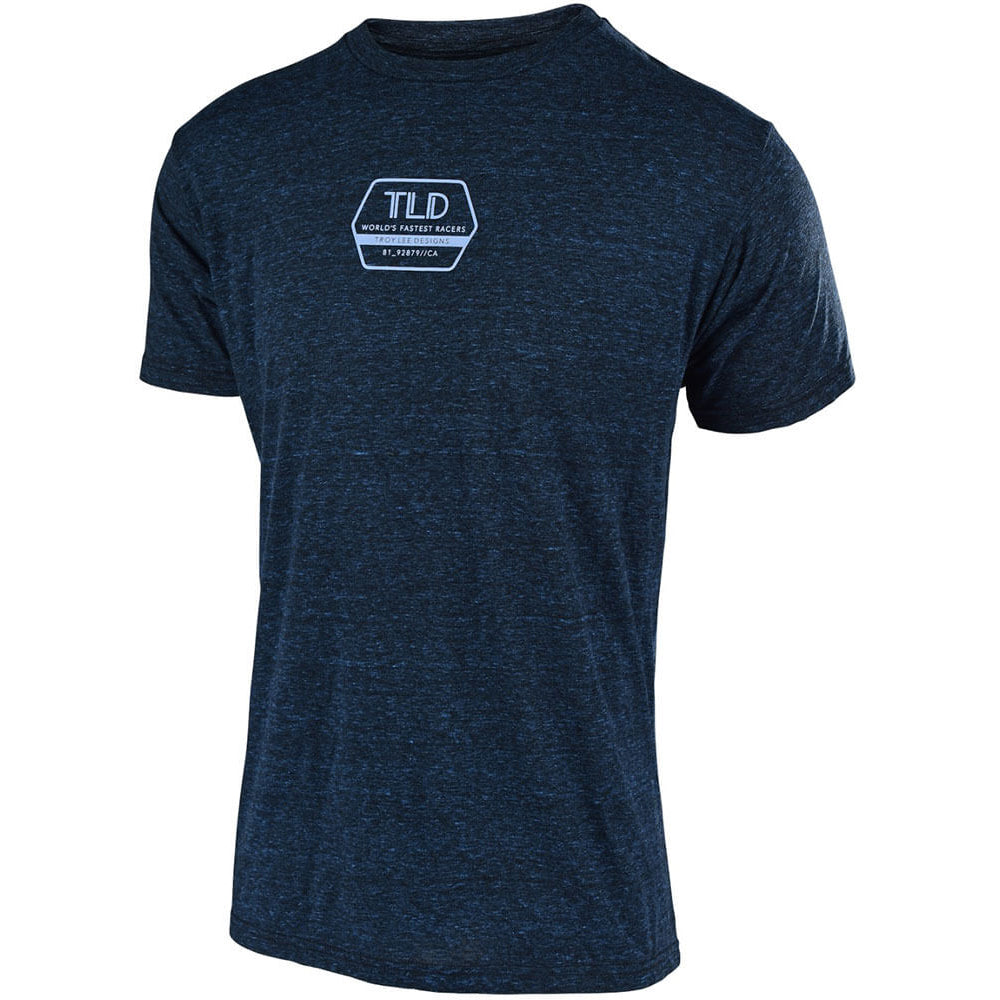 TLD Flowline Short Sleeve Jersey - S - Factory Midnight Blue