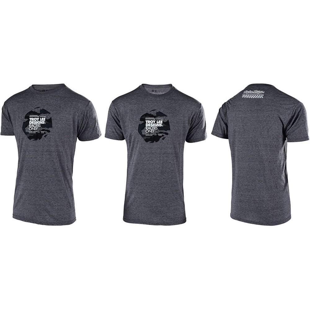 TLD Flowline Short Sleeve Jersey - S - Race Camo Salt Pepper