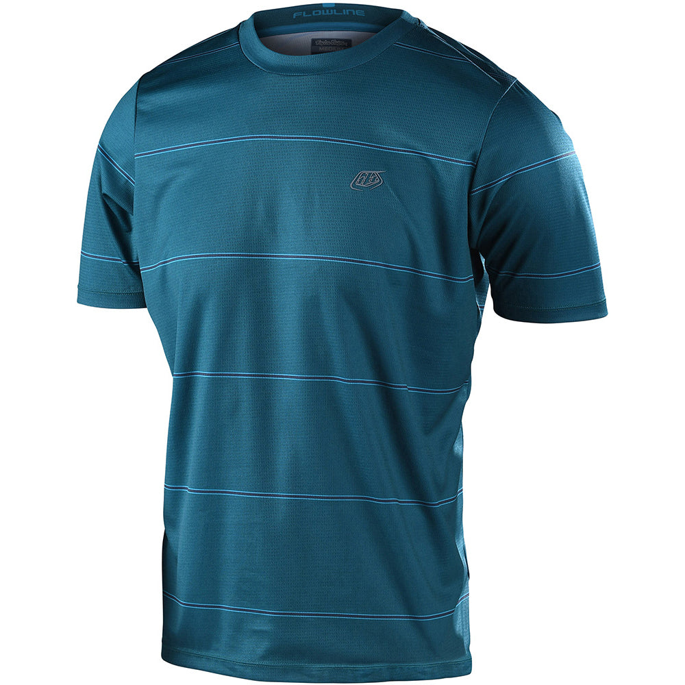 TLD Flowline Short Sleeve Jersey - S - Revert Jungle