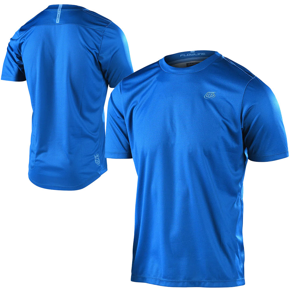 TLD Flowline Short Sleeve Jersey - M - Slate Blue