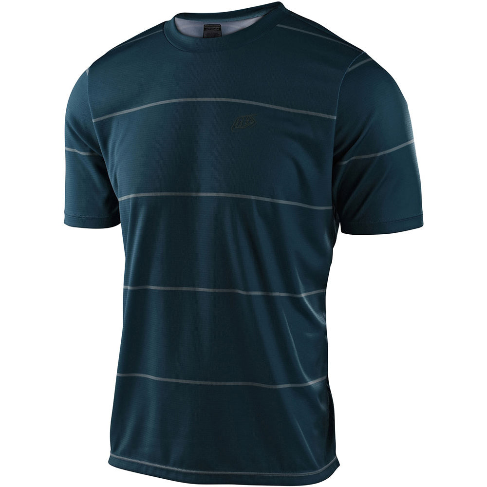 TLD Flowline Short Sleeve Jersey - XL - Stacked Light Marine