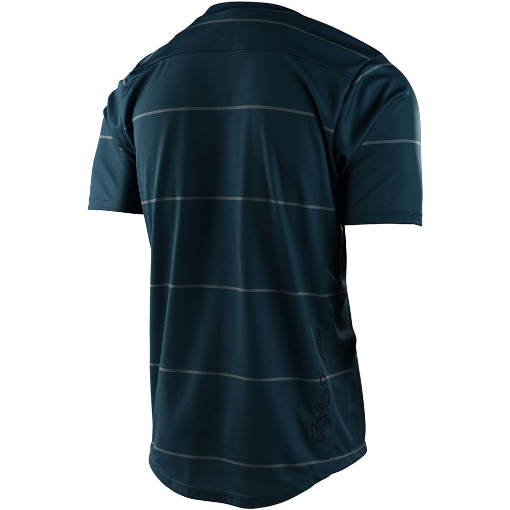 TLD Flowline Short Sleeve Jersey - XL - Stacked Light Marine