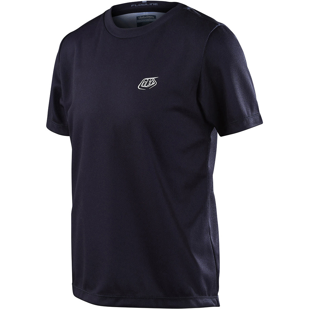 TLD Flowline Youth Short Sleeve Jersey - Youth L - Black