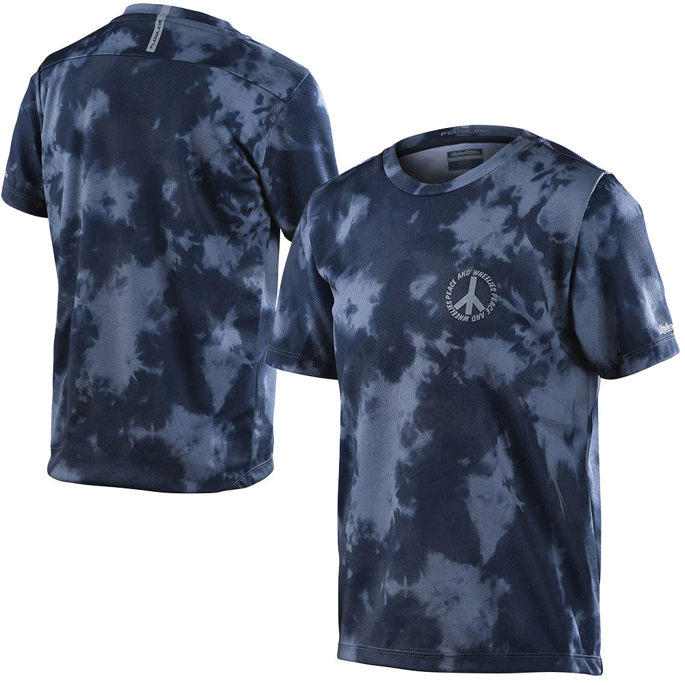 TLD Flowline Youth Short Sleeve Jersey - Youth L - Plot Charcoal