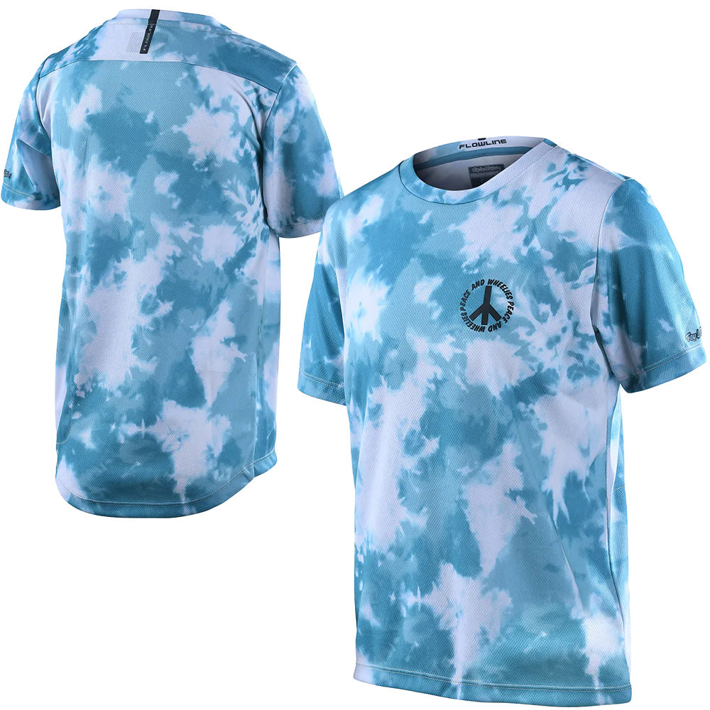 TLD Flowline Youth Short Sleeve Jersey - Youth XL - Plot Ivy