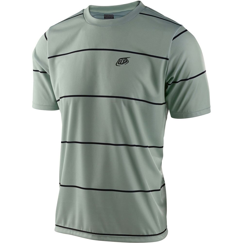 TLD Flowline Youth Short Sleeve Jersey - Youth S - Smoke Green