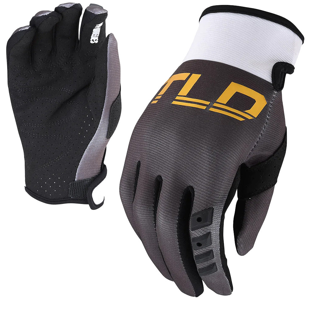 TLD GP Women's Gloves - Women's M - Grey - Gold