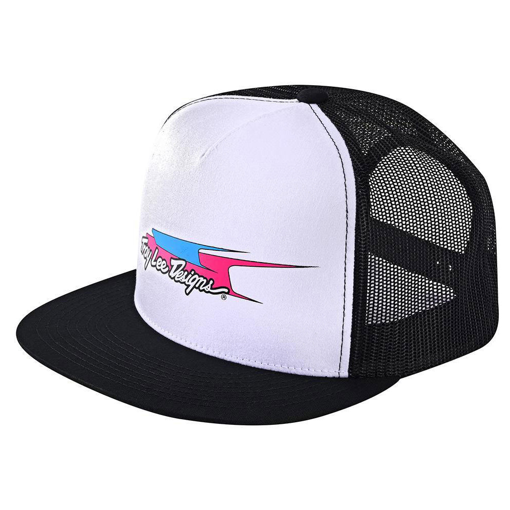 TLD LE 40th Anniversary Aero Trucker Snapback Hat - One Size Fits Most - Black - White