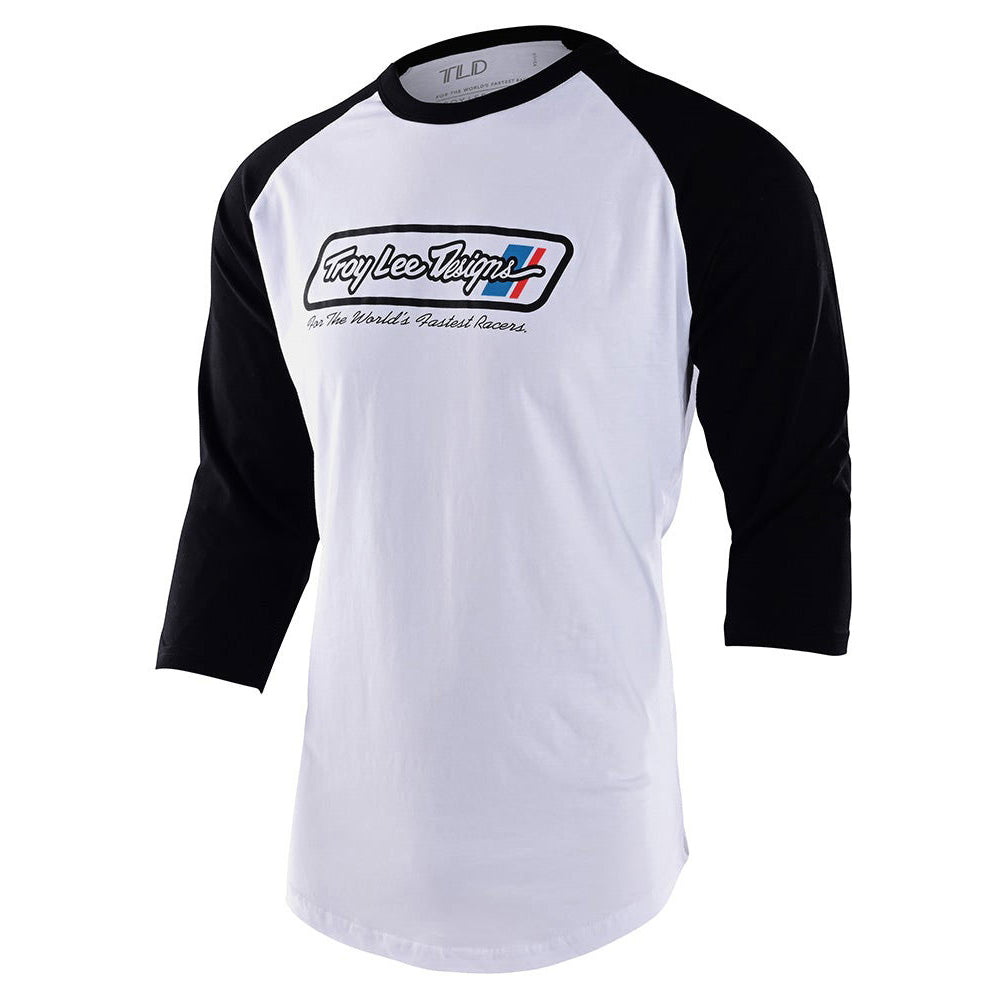 TLD LE 40th Anniversary Go Faster Raglan Tee - M - White - Black