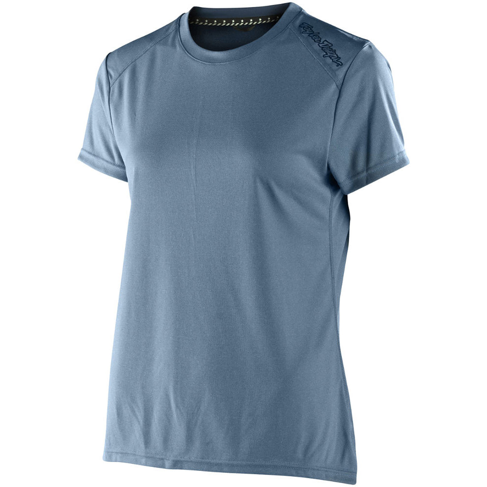 TLD Lilium Women's Short Sleeve Jersey - L - Heather Smoke Blue