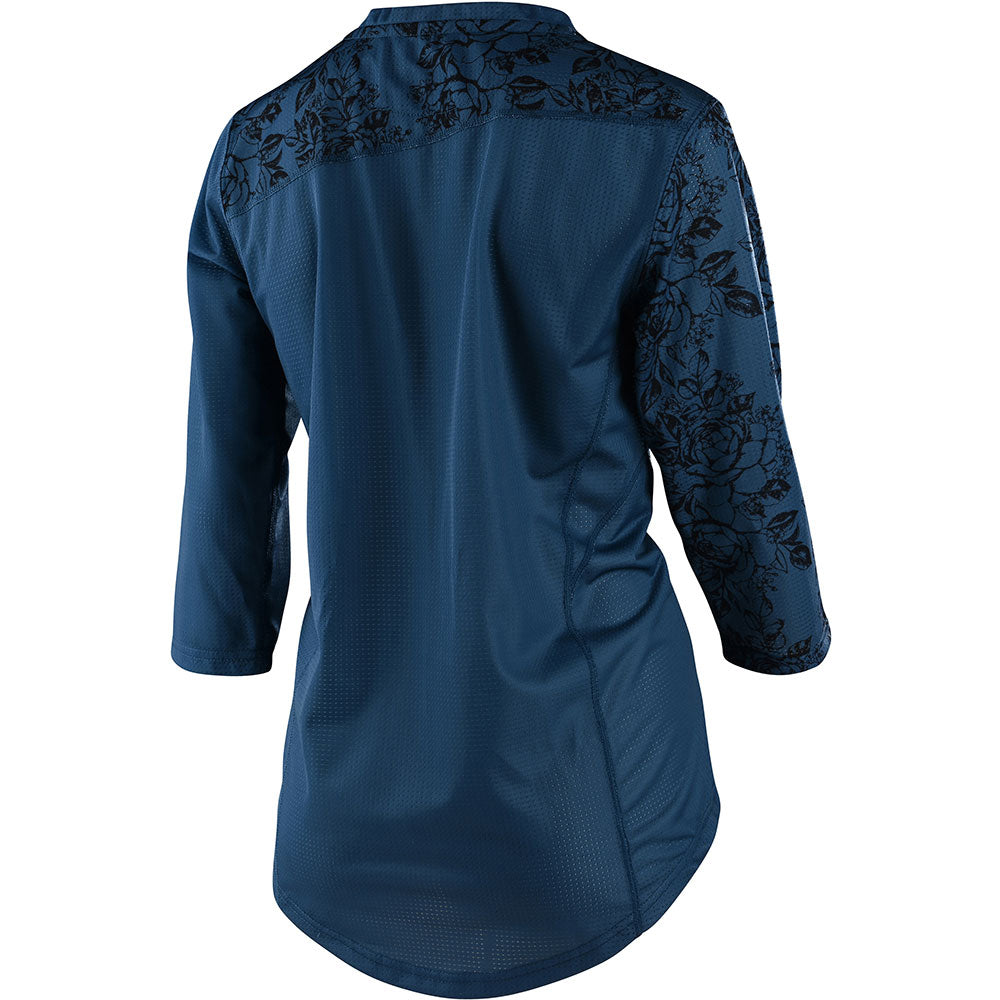 TLD Mischief Women's 3-4 Sleeve Jersey - XS - Floral Blue