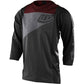 TLD Ruckus 3-4 Sleeve Jersey - S - Tres Heather Grey - Brick