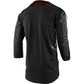 TLD Ruckus 3-4 Sleeve Jersey - S - Tres Heather Grey - Brick