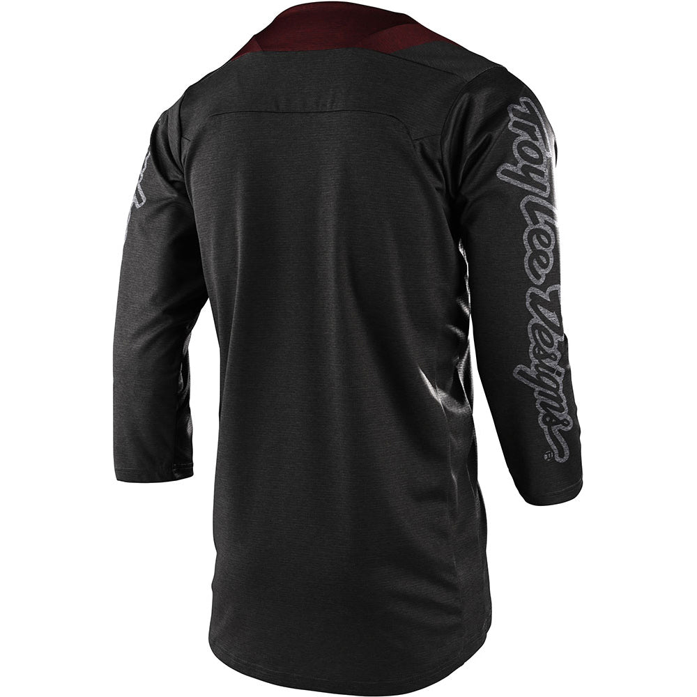TLD Ruckus 3-4 Sleeve Jersey - S - Tres Heather Grey - Brick