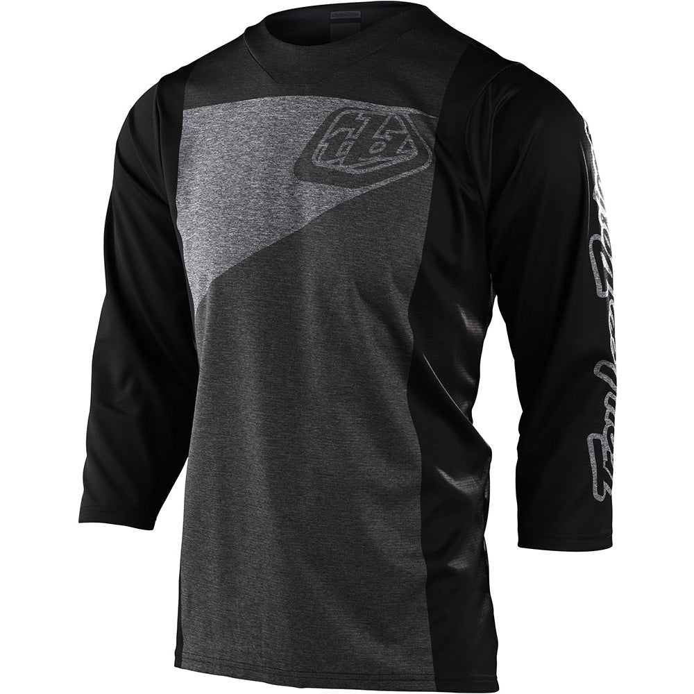 TLD Ruckus 3-4 Sleeve Jersey - S - Tres Heather Grey - Charcoal
