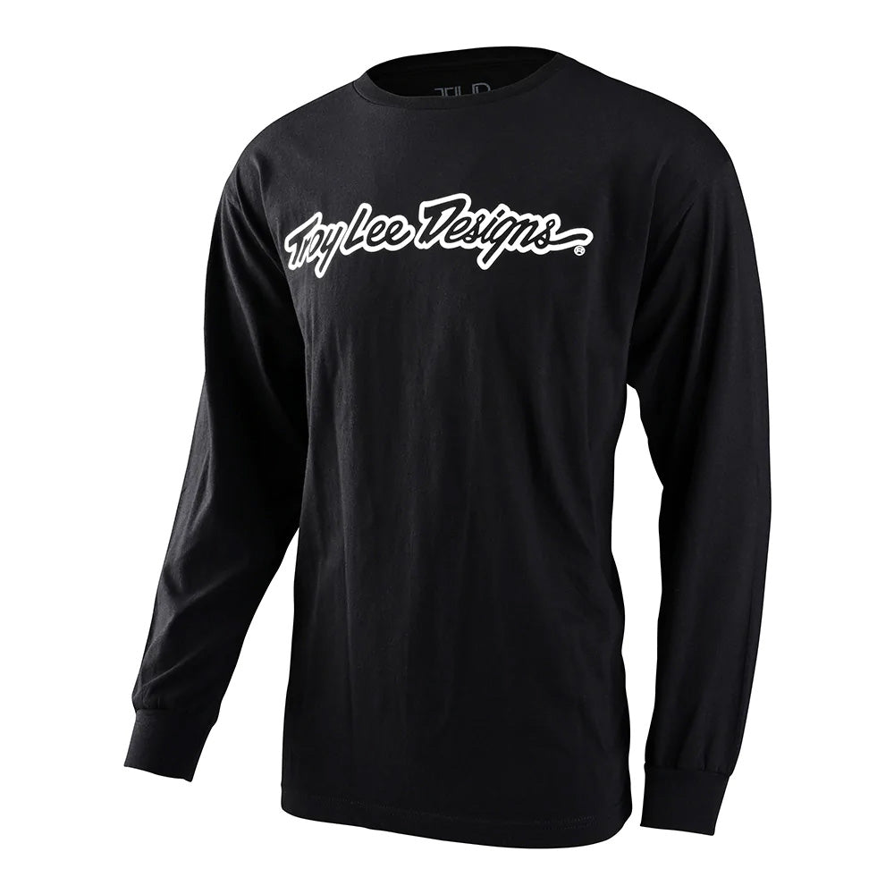 TLD Signature Long Sleeve Tee - XL - Black