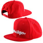 TLD Signature Snapback Hat - One Size Fits Most - Red - White