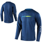 TLD Skyline Air Long Sleeve Jersey - M - Channel Dark Slate Blue