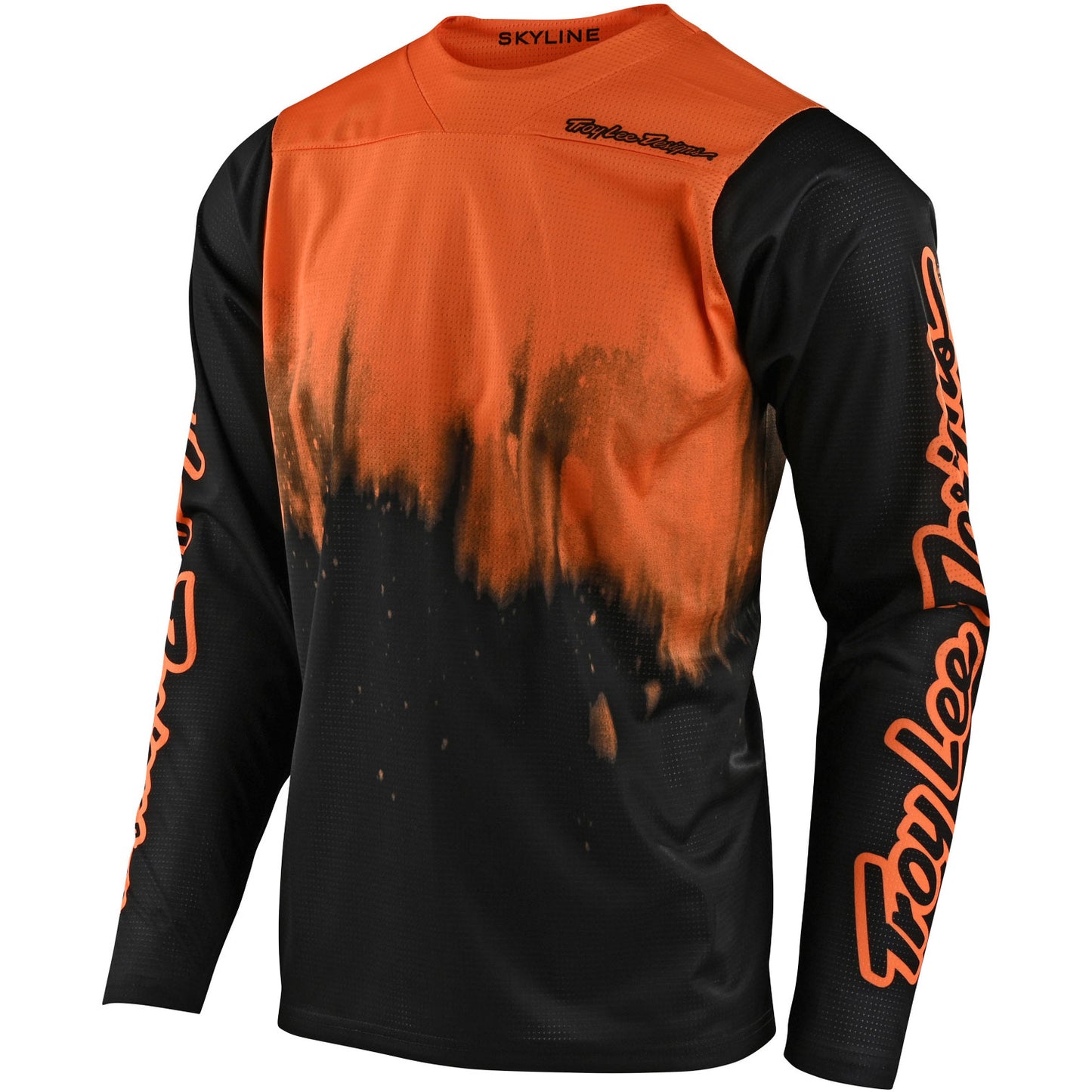 TLD Skyline Long Sleeve Jersey - L - Diffuze Tangelo - Black