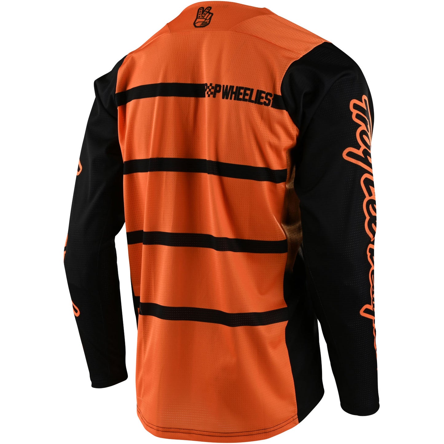 TLD Skyline Long Sleeve Jersey - L - Diffuze Tangelo - Black