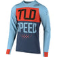 TLD Skyline Long Sleeve Jersey - XL - Speedshop Stone Blue - Clay