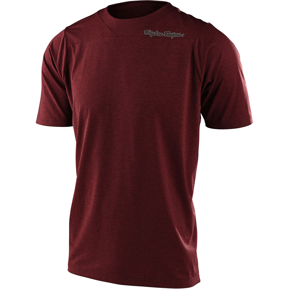 TLD Skyline Short Sleeve Jersey - S - Heather Brick