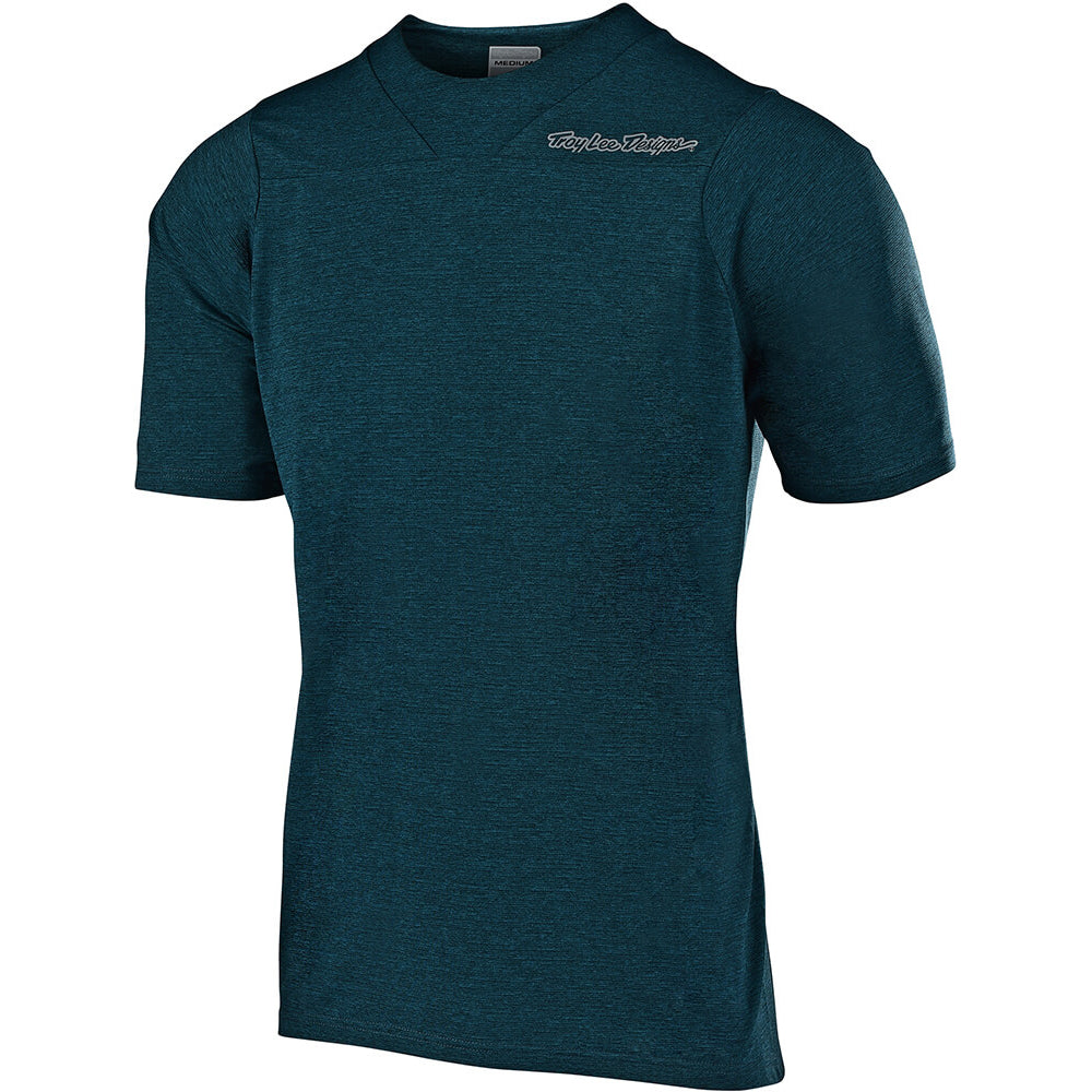 TLD Skyline Short Sleeve Jersey - S - Heather Corsair