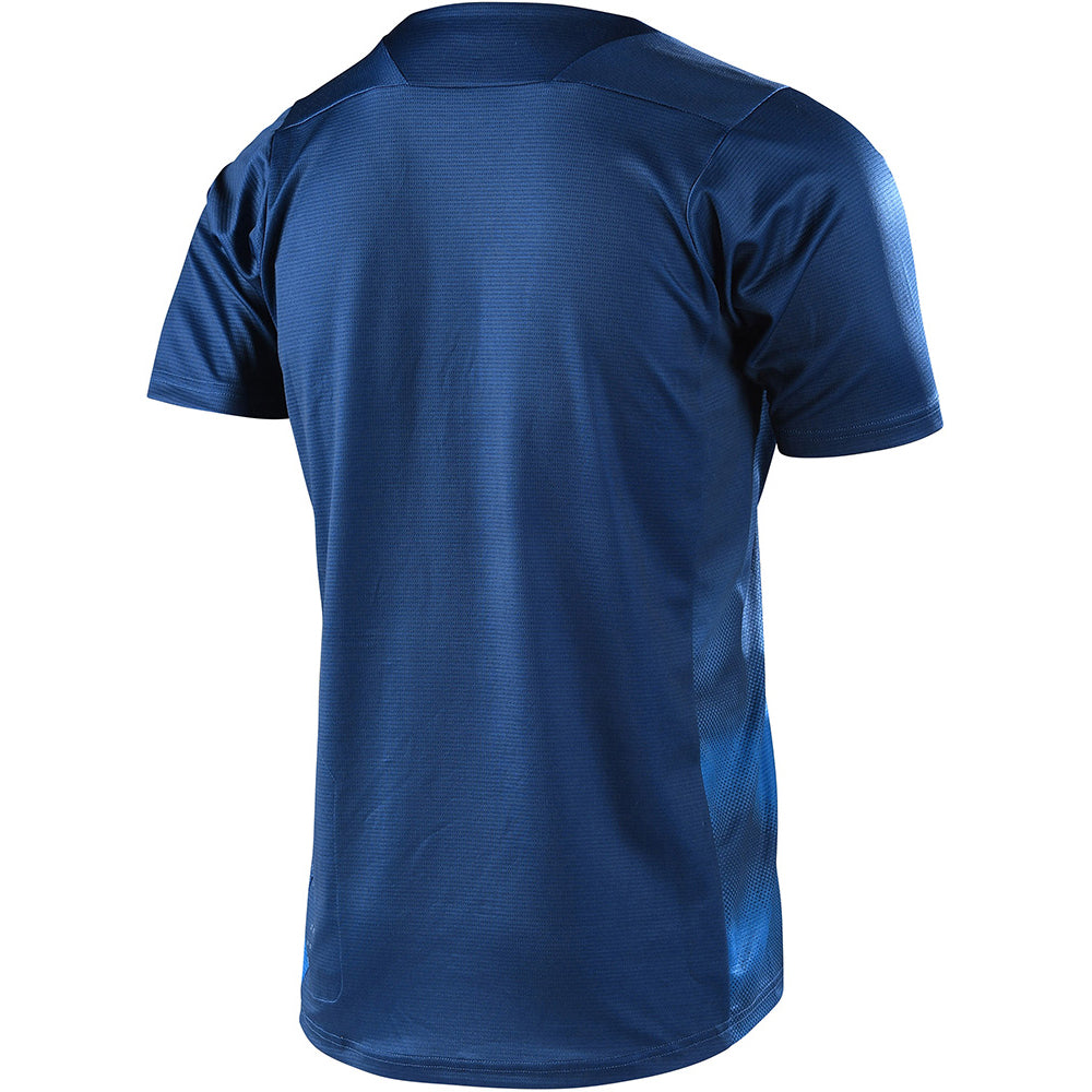 TLD Skyline Short Sleeve Jersey - M - Wave Navy