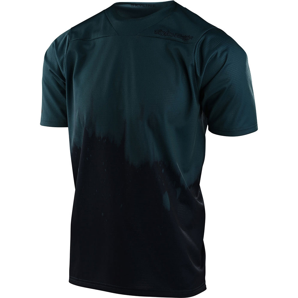 TLD Skyline Youth Short Sleeve Jersey - Youth M - Diffuze Light Marine - Navy