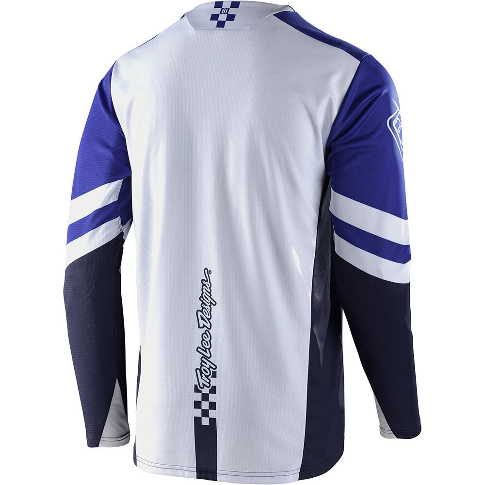 TLD Sprint Youth Long Sleeve Jersey - Youth XS - Factory Royal Blue - White
