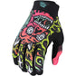 TLD Youth Air Gloves - M - Skull Demon Orange - Green