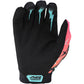 TLD Youth Air Gloves - M - Skull Demon Orange - Green