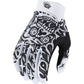 TLD Youth Air Gloves - XL - Skull Demon White - Black