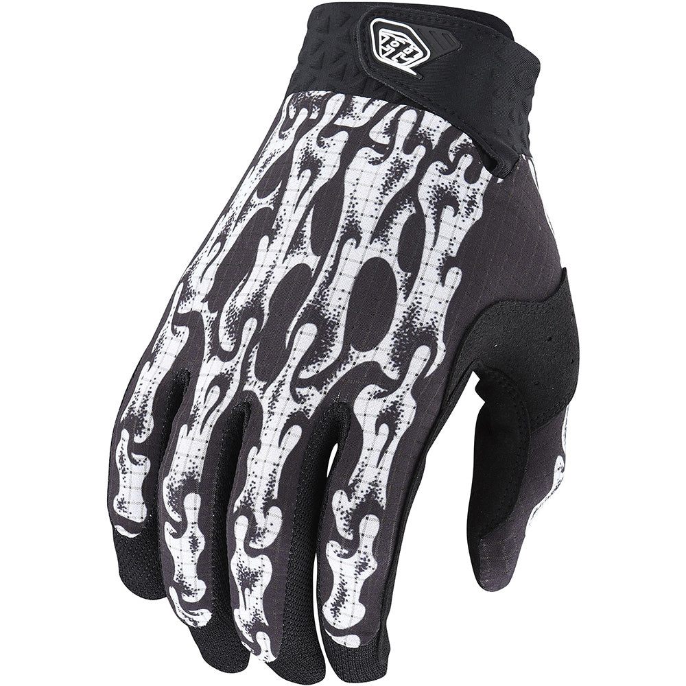 TLD Youth Air Gloves - L - Slime Hands Black - White
