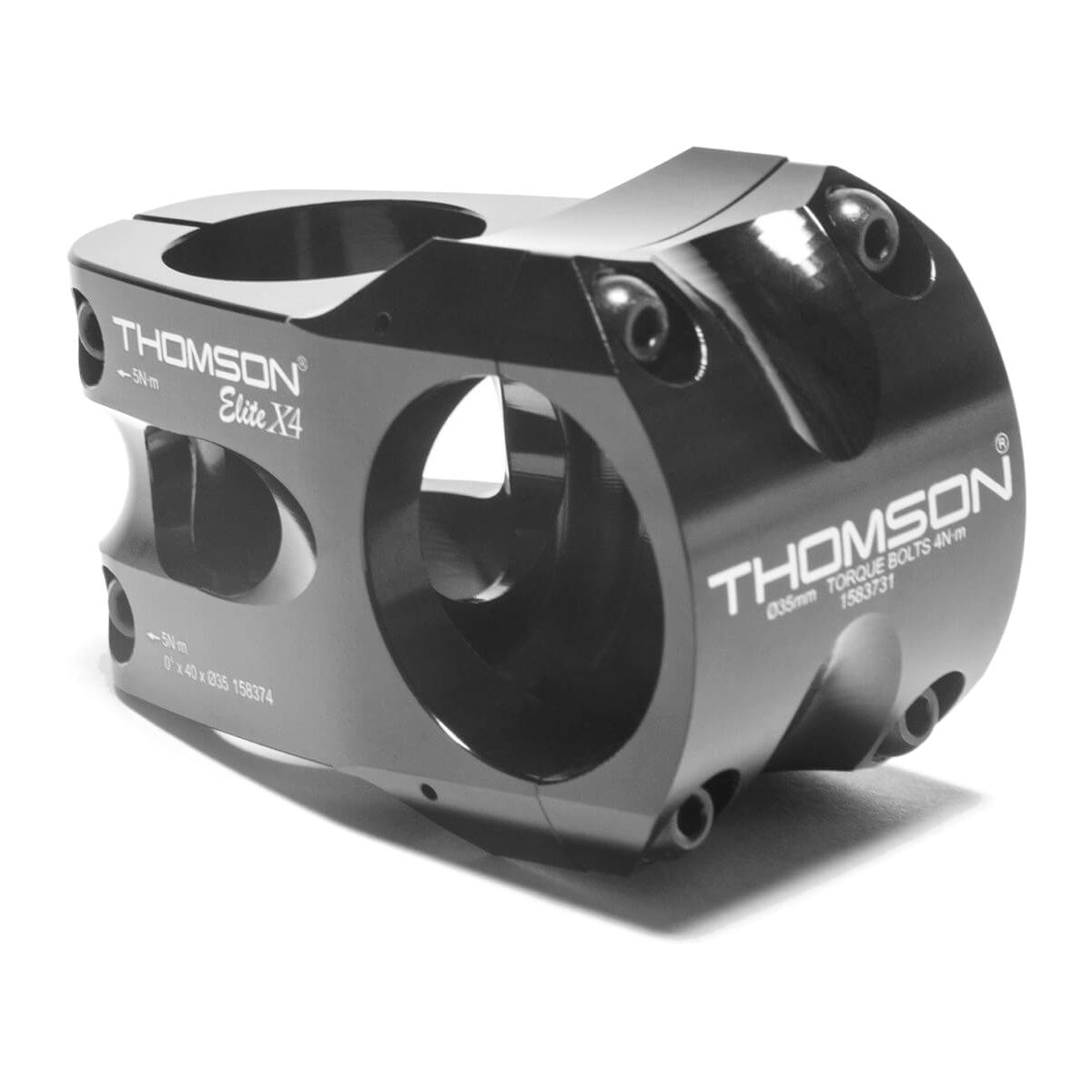 Thomson Elite X4 Stem - Black - 31.8mm - 40mm x 0 Degree - 1 1-8th Inch