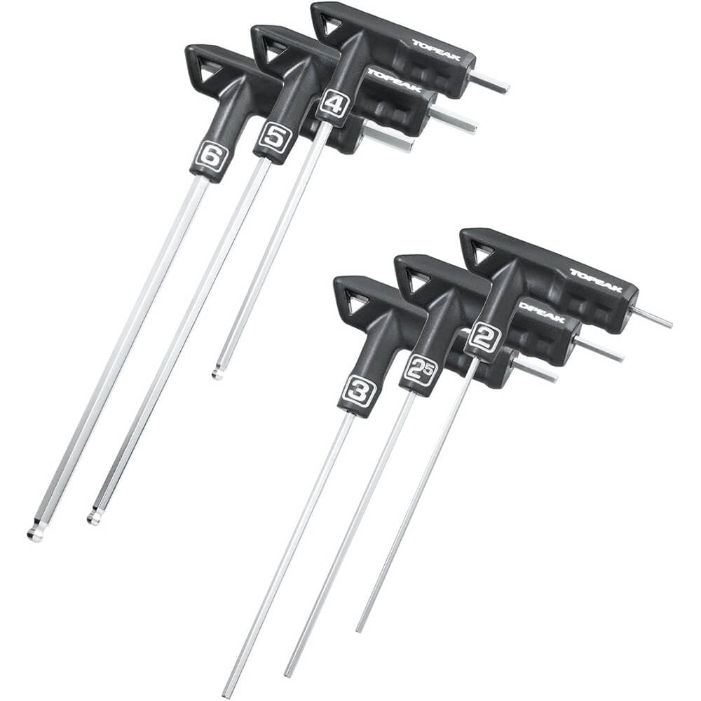 Topeak T Handle Allen Key Set - 2-2.5-3-4-5-6
