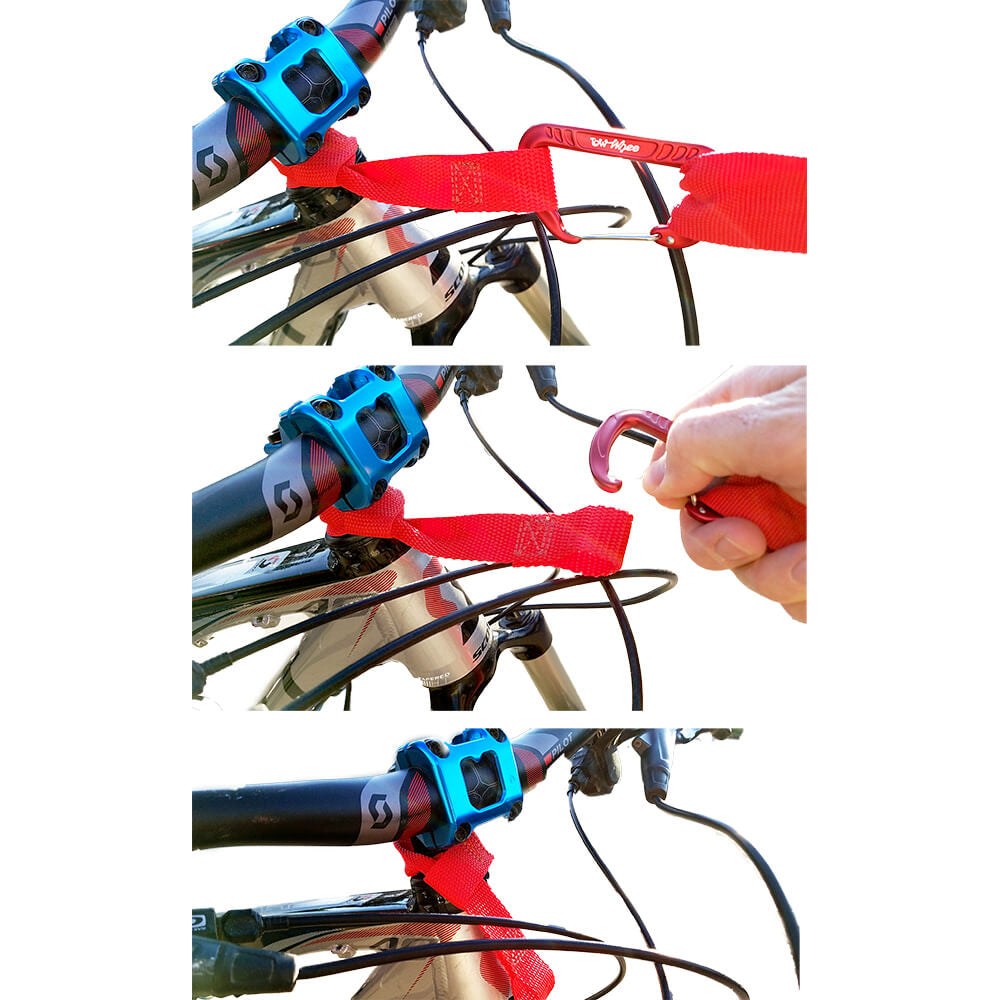 TowWhee Quick Loop with Mini Carabiner - Red