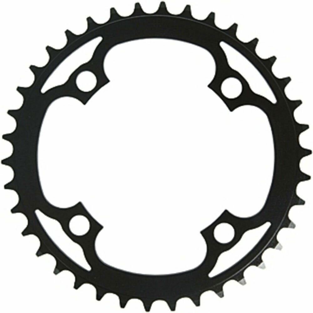 Truvativ 104BCD Single Speed Chainrings - 104 BCD - Alloy 3mm - Round - Black - 38T