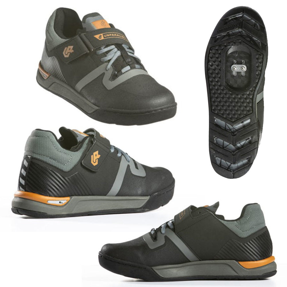 Unparallel Up Link Clipless Shoes - US 10.5 - Grey - Black