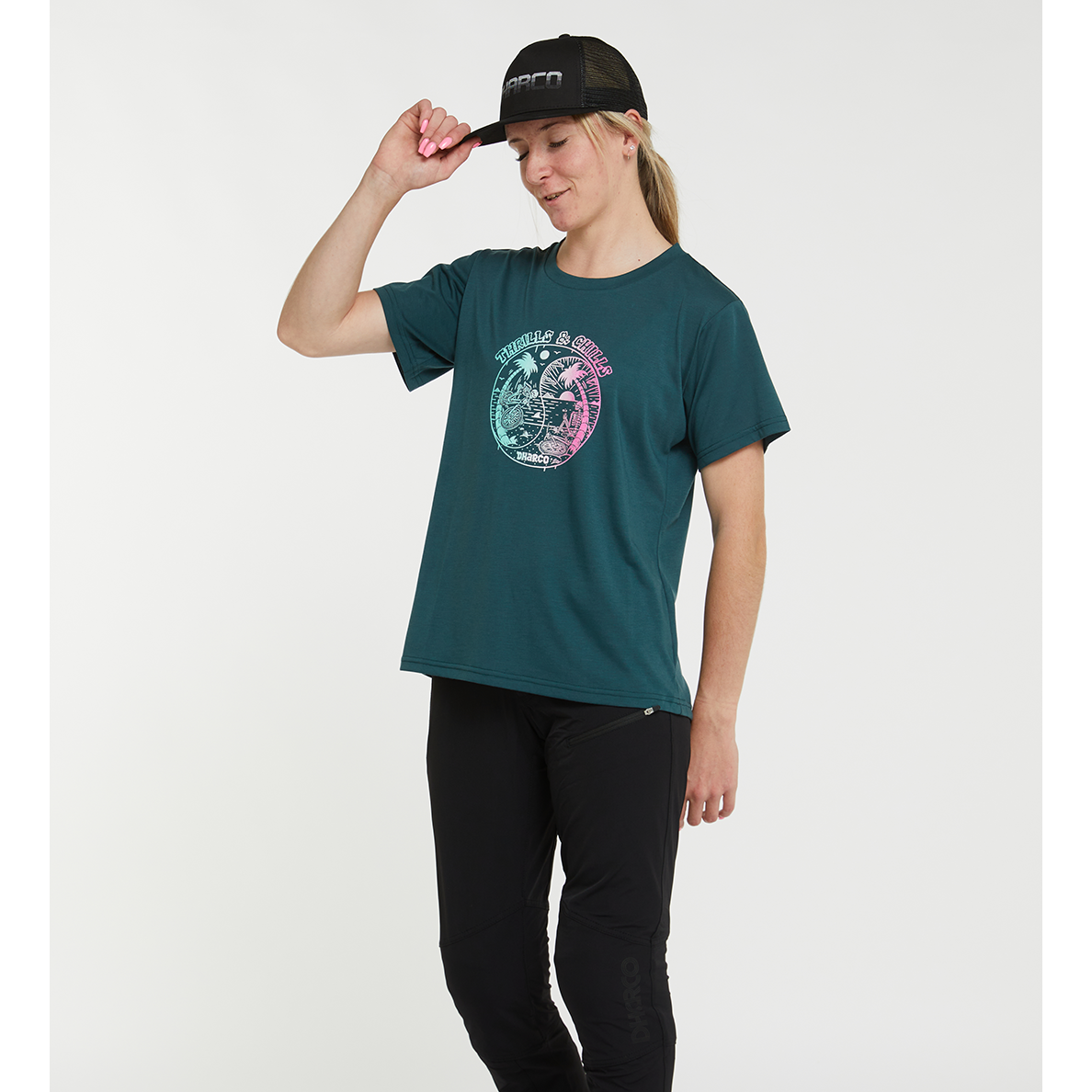 DHaRCO Women's Short Sleeve Tech Tee - Women's L - Jade Monkey