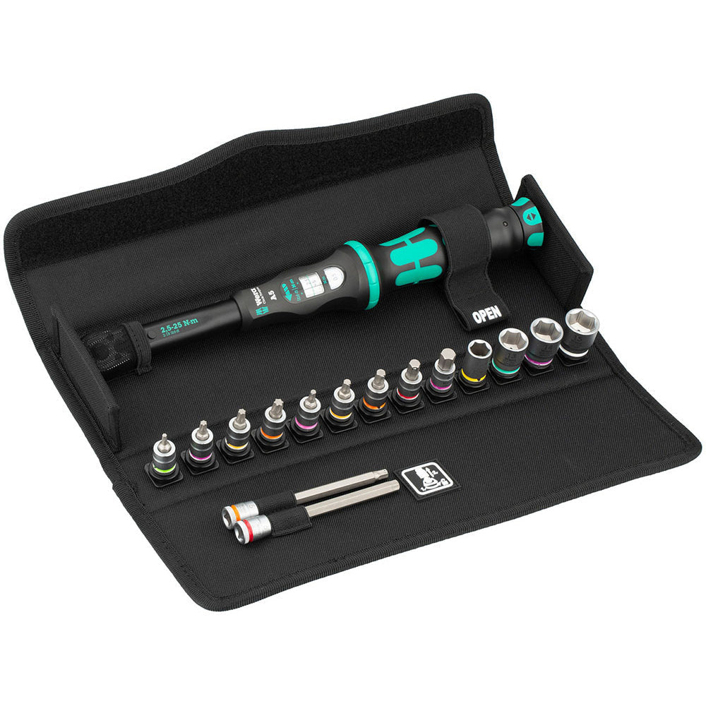Wera Bicycle Set 1 Click Torque Wrench With Textile Box and Sockets