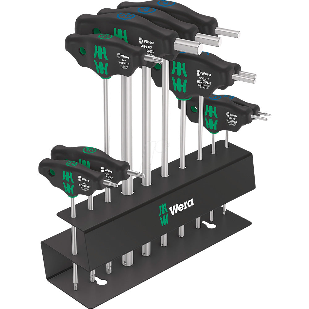 Wera Bicycle Set 6 T-handle Set With Holding Function And Rack