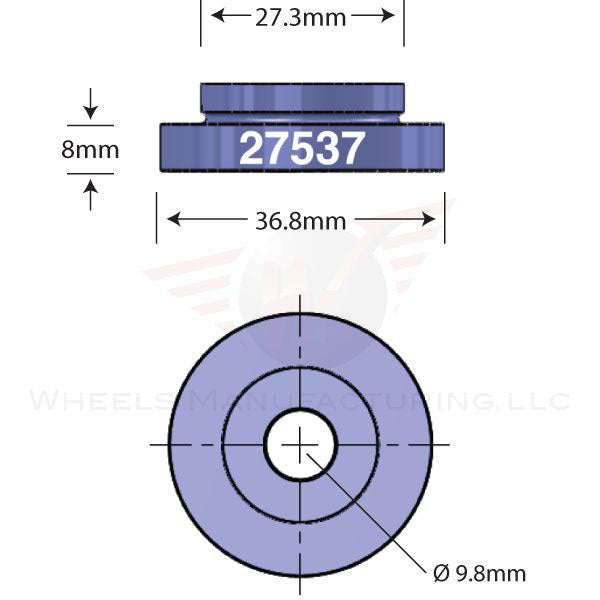 Wheels Manufacturing Open Bore Adapter - 27.5x37