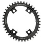 Wolf Tooth 4 Bolt Alloy Drop-Stop Chainring - 110 BCD - Shimano GRX - Oval - Black - 46T