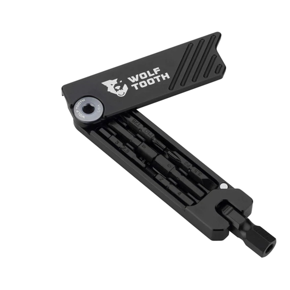 Wolf Tooth 6-Bit Hex Wrench Multi Tool - Black - Gunmetal Grey Bolt - Without Keyring