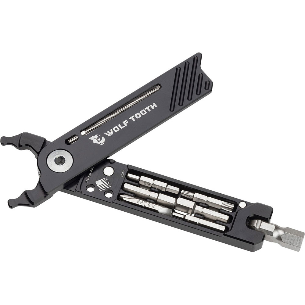 Wolf Tooth 8-Bit Pack Pliers Multi Tool - Black - Gunmetal Bolt