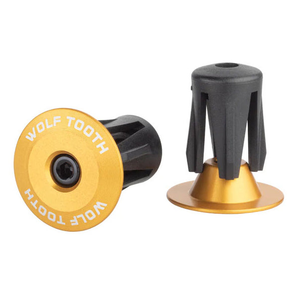 Wolf Tooth Alloy Bar End Plugs - Gold