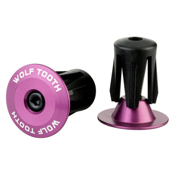 Wolf Tooth Alloy Bar End Plugs - Purple