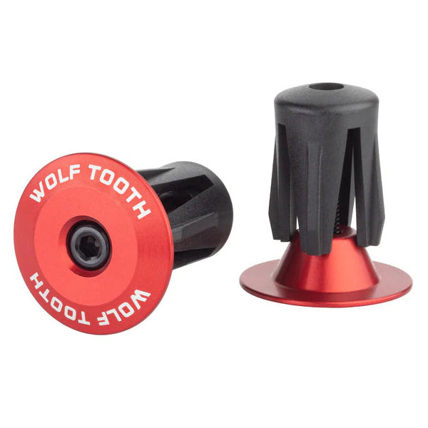 Wolf Tooth Alloy Bar End Plugs - Red