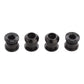 Wolf Tooth Anodized Alloy Chainring Bolts - Black - Set of 4 - 6mm